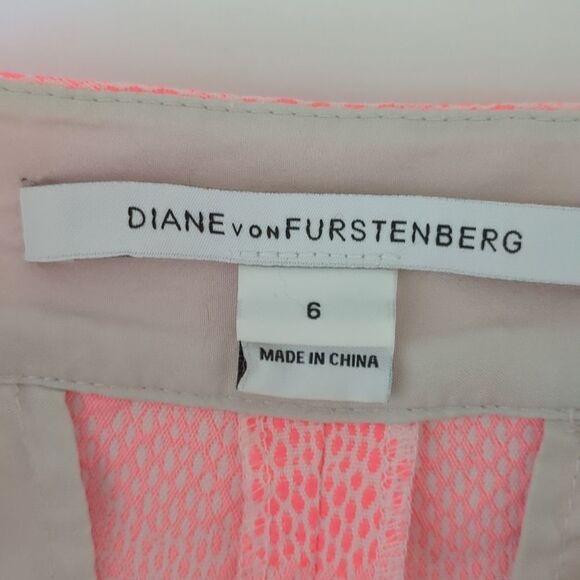Diane Von Furstenburg Pink Boymuda Shorts Size 6 - Picture 4 of 8